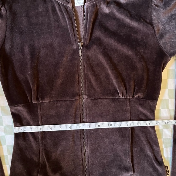 Vintage Prana Brown Velour Matching Track Suit Set - Picture 14 of 16